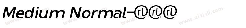 Medium Normal字体转换 Medium Normal字体转换